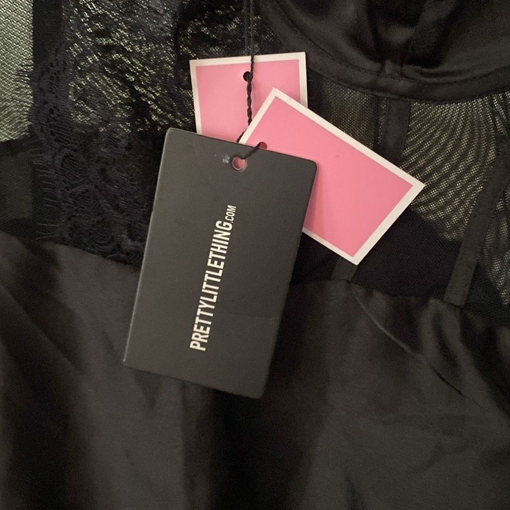 PrettyLittlething elegantlBlack Women's Nightgown Size US 12 ( P -8 ) - Picture 4 of 5